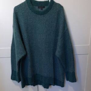 Banana Republic XL Teal Green Textured Knit Sweater